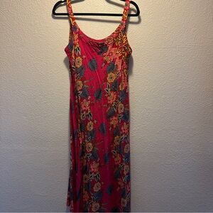 RAINBOW JO TROPICAL FLORAL RESORT WEAR SUN DRESS